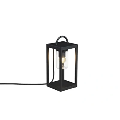 Image of Bologna Outdoor Modern Mini Floor Light E27 230V Black 5M Cable Plug, IP44