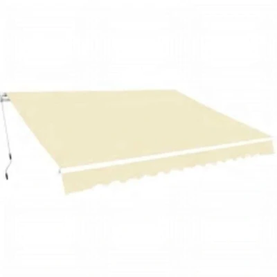 Image of vidaXL Folding Awning Manual Operated 600 cm Cream