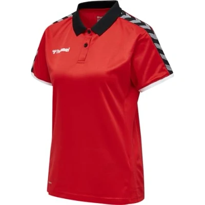 Image of hummel Hmlauthentic Women&#039;s Functional Polo Shirt, womens, Polo, 205384 3062 2XL, true red, XXL