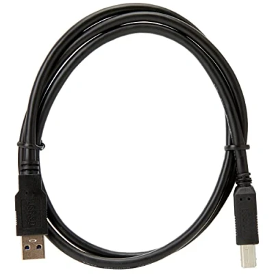 Image of PremiumCord ku3ab1bk USB 3.0 A B Connection Cable 1 m, Data SuperSpeed up to 5 Gbit/S, Charging Cable, Type Male Male, 9Pin, Colour Black, Length m