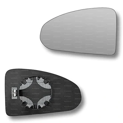 Image of Less4spares Replacement Wing Mirror Glass Left Compatible with Audi TT 2014 2022 CLIP ON Passnager Near Side N/S Heated Convex
