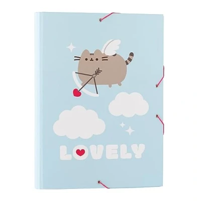 Image of Grupo Erik Pusheen A4 File Folder 13.4 x 10 inches 34 25.5 cm 3 Flap Document Organizer School Gifts Cute Stationary