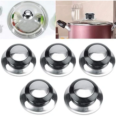 Image of Pot Lid Knob, 5Pcs Heat Resistant Pan Lids Knob Cookware Lifting Handle Home Kitchen Replacement Parts