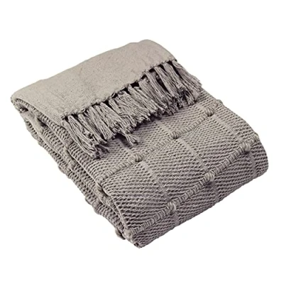 Image of furn. Motti Throw, Grey, 140 x 180cm