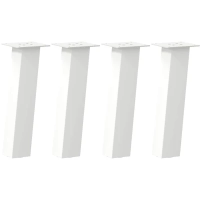 Image of vidaXL Coffee Table Legs 4 pcs White 30 cm Steel