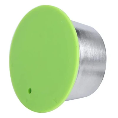 Image of Oumefar Stainless Steel Coffee Capsule Pods Reusable with Silicone Lid Refillable Cup Fit for Dolce Gusto Maker(Green)