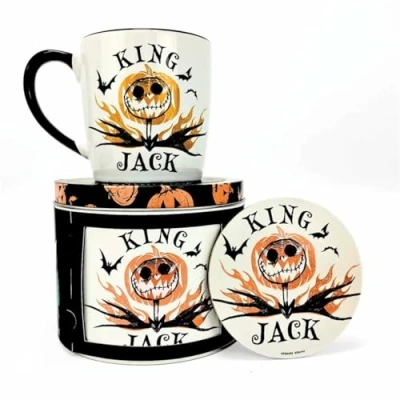 Image of Pyramid International Nightmare Before Christmas King Jack Box métal, Mug &amp; Sous verre