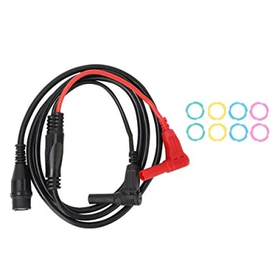 Image of BNC Test Leads Male Plug to Right Angle Banana Coaxial Cable Oscilloscope Lead Wire 1M