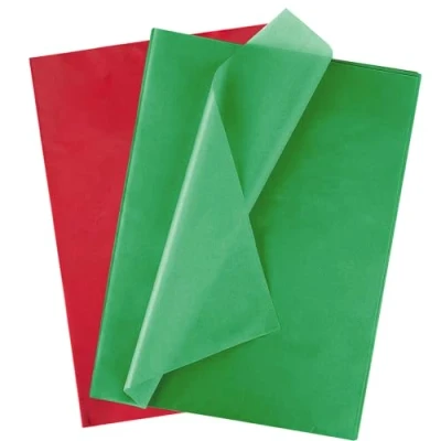 Image of Jwssor Red and Green Tissue Paper,Christmas Paper,20sheets Xmas Paper,50x35cm Packing Gift Paper for Bags Christmas Crafts Birthday Party