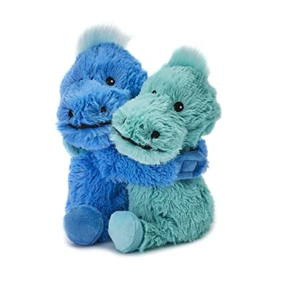 Image of Warmies Warm Hugs Dinosaur Microwavable s with French Dried Lavender Scent, Fully Heatable Cuddly Toy for Anxiety and Pain Relief
