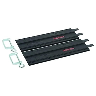 Image of Bosch 2x Plastic Guide Rail with G Clamps (2x 350 mm, Accessories for Circular Saws)