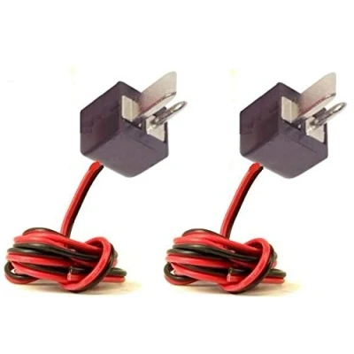 Image of K M Electronics® 2 X PIN Speaker DIN Plug Plugs Male HI FI CONNECTORS Cable Lead