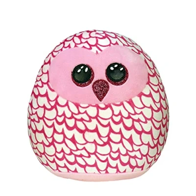 Image of Ty UK Ltd 39204 Pinky Squishaboo 14&quot; Owl Squish A Boo 14, Multicoloured