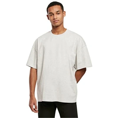Image of Urban Classics Ultra Heavy Oversized Basic Tshirt, Men&#039;s, Size: 5XL, Lightgrey