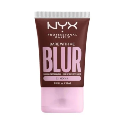 Image of NYX Professional Makeup Blurring Tint Foundation, Medium Coverage, Matte Finish, With Niacinamide, Matcha and Glycerin, 12 Hours Hydrating, Bare Me Blur, 30 ml, Shade: Mocha
