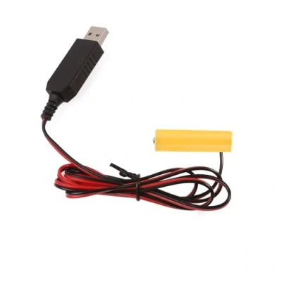 Image of FOLODA Usb 5V To 1.5V Power Converter LR6 Aa AM3 Battery Eliminators Replace 1Pcs Batteries For Electronic Toy Adapter