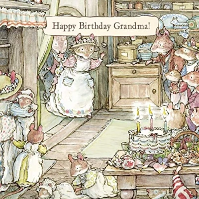 Image of Happy Birthday Grandma! Brambly Hedge Greeting Card with Envelope
