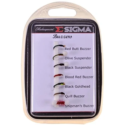 Image of Shakespeare Sigma Fly Selection Buzzers 7 Assorted Styles