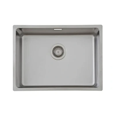 Image of Respekta Detroit Stainless Steel Sink / 1 Bowl Built in 59 x 43.5 cm/Stainless Suitable for Base Cabinets from 60 cm Wide