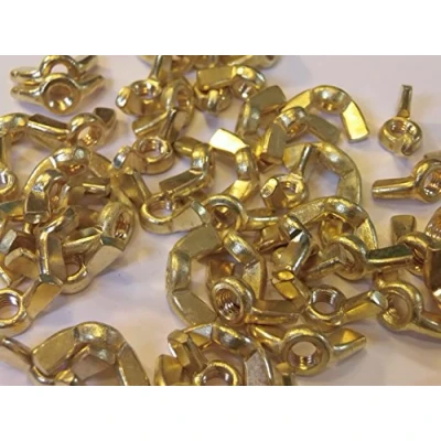 Image of M5 SOLID BRASS WING NUTS WITH FREE WASHERS 5/10 OR 20 PACKS (5)