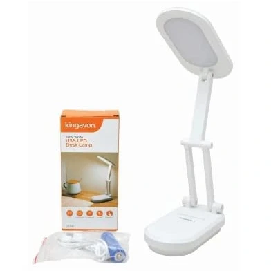 Image of Marco Paul USB White LED Desk Lamp 3.8W Adjustable Bending Spotlight Table with 2 Lighting Modes Foldable Indoor Flexible Light for Home, Study, Bedroom, Living Room and Office
