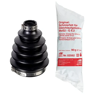 Image of 13291733, 13291733SK1, 1604000, 1604000SK1 CV Boot FEBI BILSTEIN 176119 Wheel Side, Front Axle Thermoplastic polyester elastomer