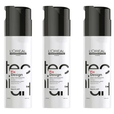 Image of L &#039;Oreal tecni. art Fix Design 3 x 200 ml Hair Spray Styling Without Propellant Serie