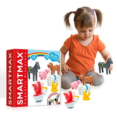 Image of Ludilo Smartmax My First Farm Animals Magnetic Toys For Kids Educational 1 Year Old Magnets Shapes Travel Games Magnet