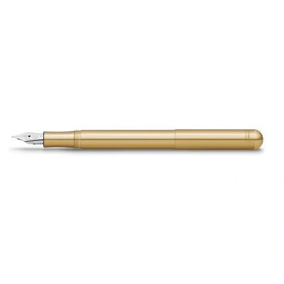 Image of Kaweco LILIPUT Fountain Pen Brass I Premium for Ink Cartridges Exclusive 12.5 cm Nib: F (Fine)