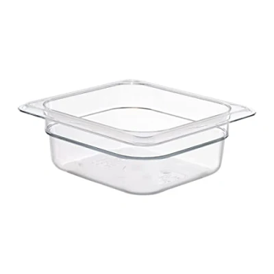 Image of Cambro 62CW 1.1 qt Capacity, 6 15/16&quot; Length x 3/8&quot; Width 2 1/2&quot; Depth, Camwear Clear Polycarbonate Sixth Size Food Pan