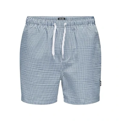 Image of Only &amp; Sons TED Seersucker Swimming shorts, Men&#039;s, Size: XL, Quiet harbor