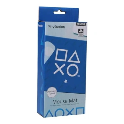 Image of PlayStation Mousepad Symbols White/Blue, 100% Rubber, in Gift Box