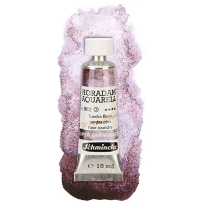 Image of Schmincke HORADAM® AQUARELL, super Granulation, 14 982 006 Tundra Pink, 15 ml tube, very strong granulating colors, finest, watercolors