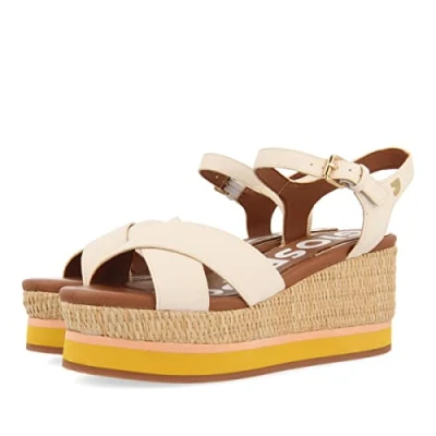 Image of Gioseppo Women&#039;s SEGET Wedge Heels Sandals, Off White, 10 UK