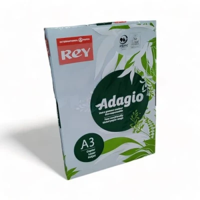 Image of Rey Adagio A3 120gsm (250 Sheets) Blue Paper for Laser, Copiers and Inkjet Printers 1 Ream