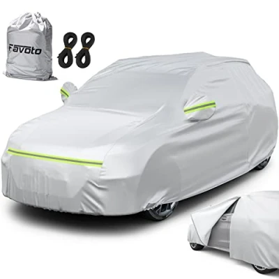 Image of Favoto Car Cover Full Garage Tarpaulin Dustproof Waterproof Winter &amp; Summer for 480 cm 505 SUV 3.5 kg