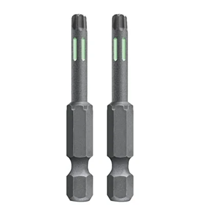 Image of kwb 2 x 50mm TORX 15 Torsion Bits for Tough Screwdriving, TQ 60 Steel, ISO 1173 Drive C6.3