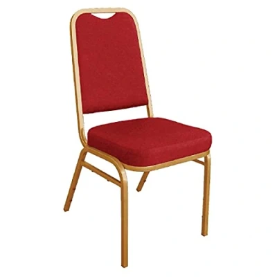 Image of Bolero Squared Back Banquet Chair Red Conference and 895X440X450mm 4pc