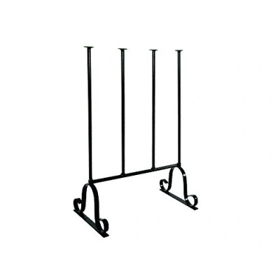 Image of Garden Pride Wellington Boot Rack Black Metal Indoor and outdoor Holds two pairs of Wellies The Ideal Welly Storage Solution Stand