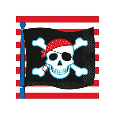 Image of Pirate Party Lunch Napkins Pack of 16