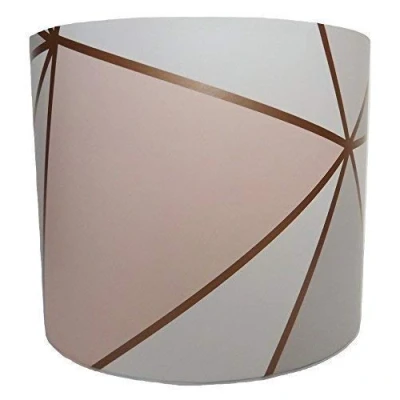 Image of Geometric Lampshade Ceiling Light Shade Girls Bedroom Accessories Apex Rose Gold (12&quot;)