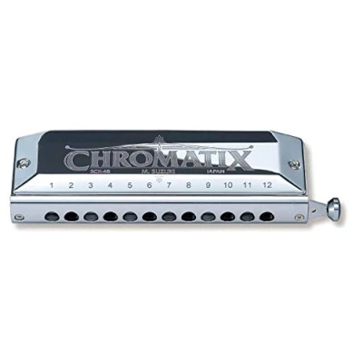 Image of Suzuki Chromatic Harmonica Standard model SCX 48(12 hole) key of Bb