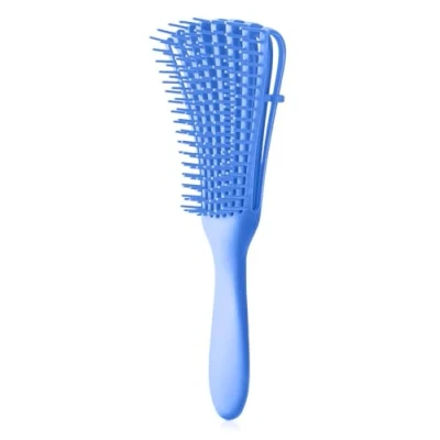 Image of Daletu Detangle Hair Brush for Curly Hair, Detangling Comb Afro 3a to 4c Kinky/Wavy/Frizzy/Wet/Dry Long Thick Exfoliating Scalp Beautiful and Shiny Curls (Blue)