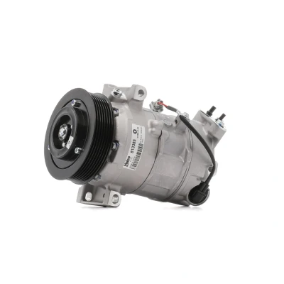 Image of 7711497568, 8200958328 AC compressor VALEO 813385 6SEU 12V PAG 46 R134a with oil NEW ORIGINAL PART RENAULT: MEGANE 3 Coupe,