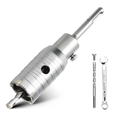 Image of hsawbit 40mm Core Drill Bit SDS Concrete Hole Cutter with 110mm Shank, Masonry Saw Wall Holesaw for Brick Stone