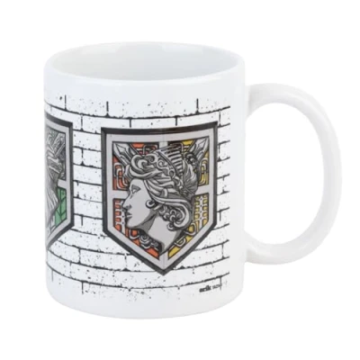 Image of Grupo Erik Ceramic Mug Attack On Titan 35 cl / 350 ml 11.8 oz 3.94 x 3.15 inches 10 8 cm Coffee Mug, Tea Cool Mugs, Gifts Manga