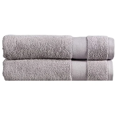 Image of Christy Refresh Bath Sheet Towels Set of 2 Quick Dry Tonal and Stylish Soft Plush Large Absorbent Shower 100% Cotton 550GSM Machine Washable Dove Grey