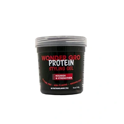 Image of Protein Hair Styling Gel, 16 fl oz Alcohol Free, Flake Maximum Hold Nourish &amp; Strengthen