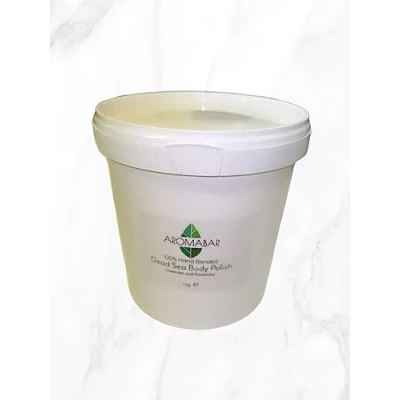 Image of Dead Sea Body Polish Scrub 1kg with Shea Butter, Lavender &amp; Rosemary 100% Pure Natural Packed Minerals and nutrients Balancing