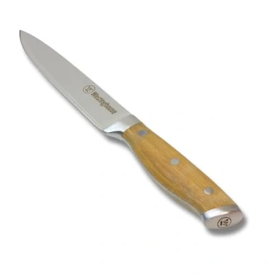 Image of Westinghouse 15cm Slicing Knife for Meat and Sushi, Stainless Steel Carving Knife, Ergonomic Handle Design Chopping Bamboo